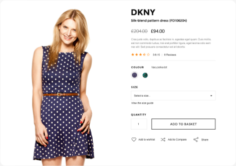 DKNY product view