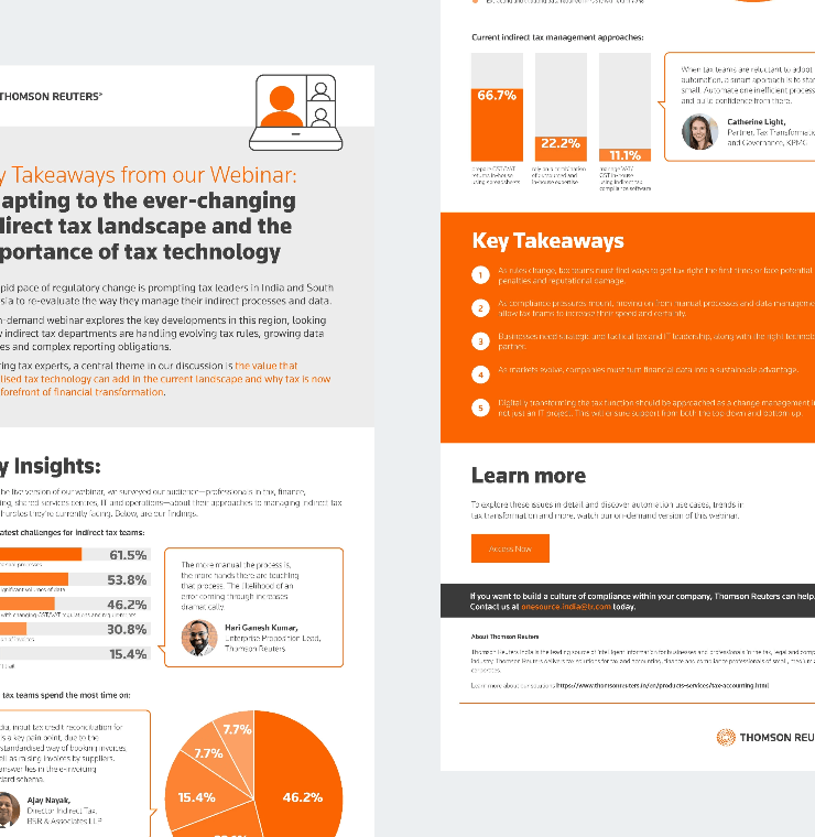 Thomson Reuters – Webinar Takeaways Infographic