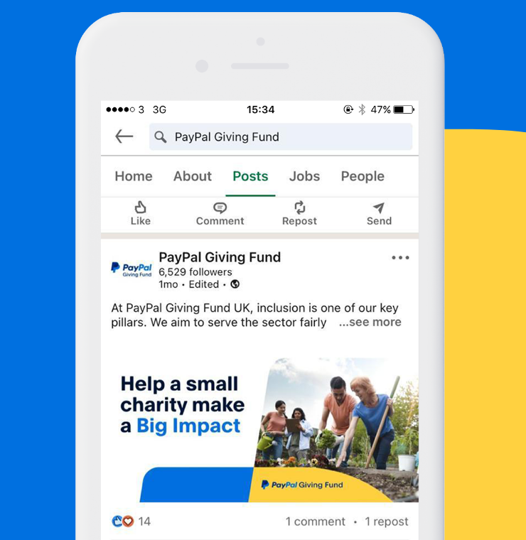 Paypal Giving Fund – One Tap, Big Impact